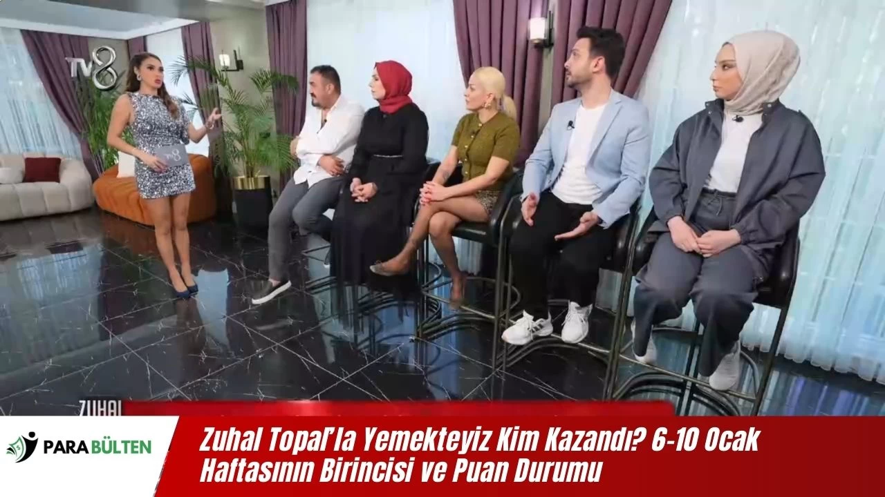 Zuhal Topal’la Yemekteyiz 150 Bini Kim Kazandığı Belli Oldu! İşte 10 Ocak Yemekteyiz Haftasının Birincisi ve Puan Durumu