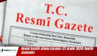 Resmi Gazete atama karaları (21 Aralık 2024) Rektör atamaları