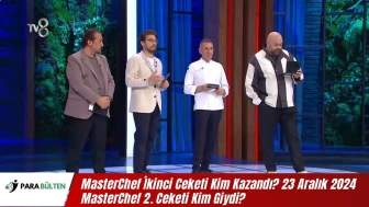 MasterChef İkinci Ceketi Kim Kazandı? 23 Aralık 2024 MasterChef 2. Ceketi Kim Giydi?